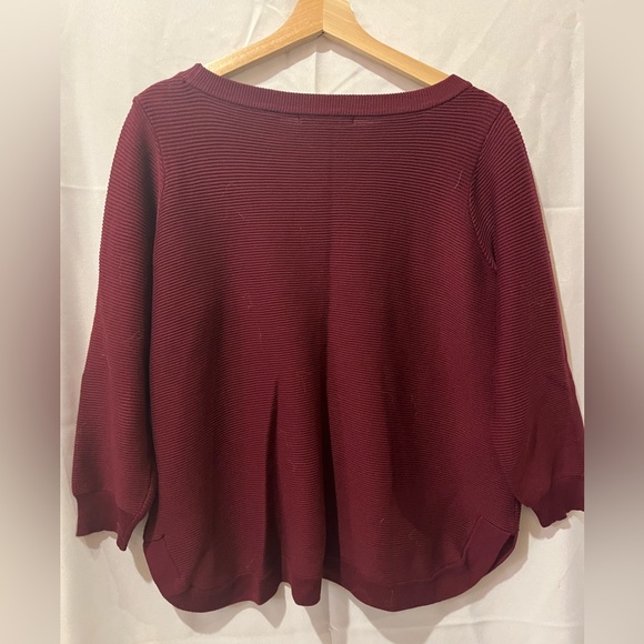 Cyrus cranberry sweater size 1X - Picture 3 of 5